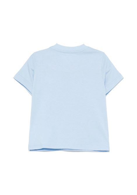 T-Shirt Azzurra Con Pony Bianco RALPH LAUREN KIDS | 320-832904063